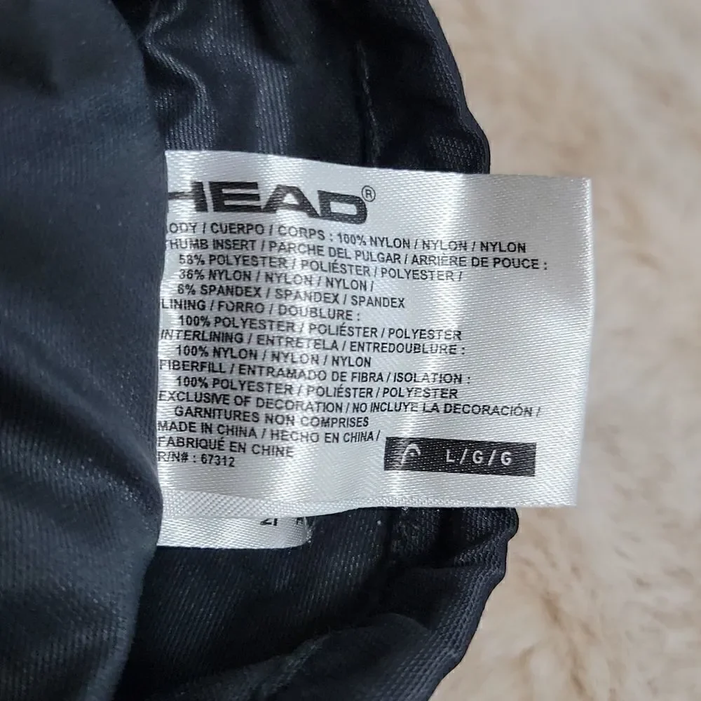 HEAD YOUTH BLACK SKI/SNOWBOARD GLOVES